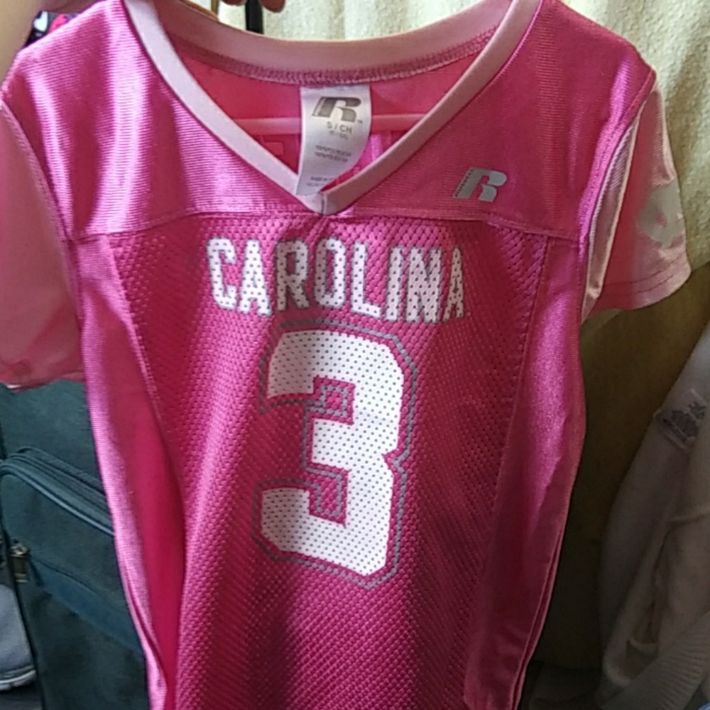 A russell carolina tar heels jersy shirt (girls)